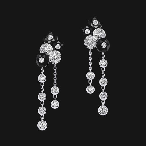 14k Dangling Obsidian Earrings update